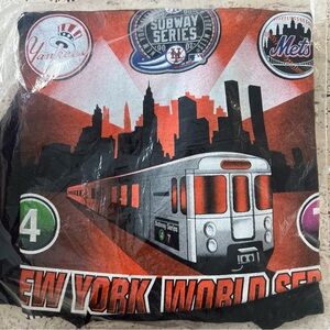 Vintage 2000 subway series mets yankees t shirt new in bag xl